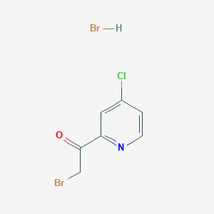 molecular formula C7H6Br2ClNO B3252901 2-Bromo-1-(4-chloro-pyridin-2-yl)-ethanone hydrobromide CAS No. 220269-54-5