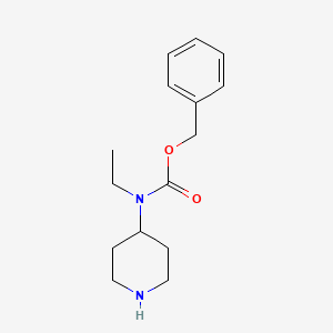 molecular formula C15H22N2O2 B3252925 Benzyl ethyl(piperidin-4-yl)carbamate CAS No. 220395-87-9