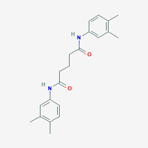 molecular formula C21H26N2O2 B325293 N,N'-bis(3,4-dimethylphenyl)pentanediamide 