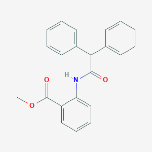molecular formula C22H19NO3 B325294 Methyl 2-[(diphenylacetyl)amino]benzoate 