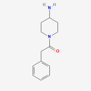 molecular formula C13H18N2O B3252943 1-(4-Aminopiperidin-1-YL)-2-phenylethan-1-one CAS No. 220463-38-7