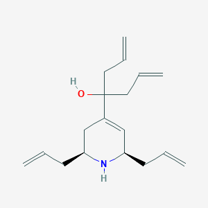 molecular formula C18H27NO B325297 4-(2,6-Diallyl-1,2,3,6-tetrahydro-4-pyridinyl)-1,6-heptadien-4-ol 