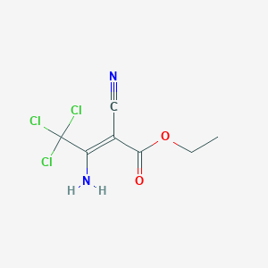 (Z)-ethyl 3-amino-4,4,4-trichloro-2-cyanobut-2-enoate