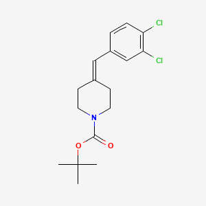 molecular formula C17H21Cl2NO2 B3253001 1-(Tert-butoxycarbonyl)4-(3,4-dichlorobenzylidene)piperidine CAS No. 220772-30-5