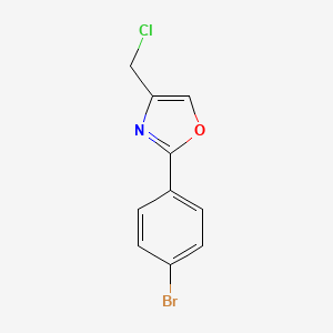 2-(4-Bromophenyl)-4-(chloromethyl)-1,3-oxazole