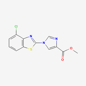 Methyl 1-(4-chlorobenzo[d]thiazol-2-yl)-1H-imidazole-4-carboxylate