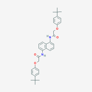 molecular formula C34H38N2O4 B325307 2-(4-tert-butylphenoxy)-N-(5-{[(4-tert-butylphenoxy)acetyl]amino}-1-naphthyl)acetamide 