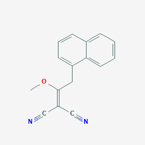 2-(1-Methoxy-2-naphthalen-1-ylethylidene)propanedinitrile