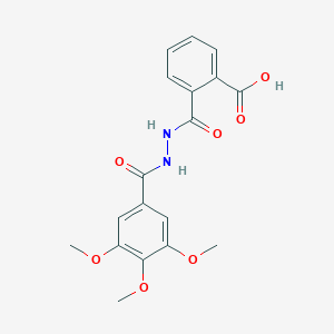 2-{[2-(3,4,5-Trimethoxybenzoyl)hydrazino]carbonyl}benzoic acid