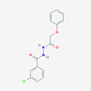 molecular formula C15H13ClN2O3 B325311 3-chloro-N'-(phenoxyacetyl)benzohydrazide 