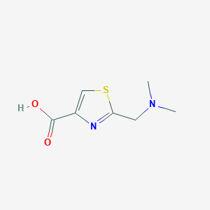 molecular formula C7H10N2O2S B3253110 2-((Dimethylamino)methyl)thiazole-4-carboxylic acid CAS No. 221323-50-8