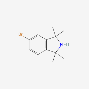 molecular formula C12H16BrN B3253111 5-Bromo-1,1,3,3-tetramethylisoindoline CAS No. 221368-74-7