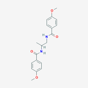 molecular formula C19H22N2O4 B325312 4-methoxy-N-{2-[(4-methoxybenzoyl)amino]-1-methylethyl}benzamide 