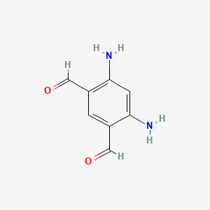 molecular formula C8H8N2O2 B3253130 4,6-Diaminoisophthalaldehyde CAS No. 22146-36-7