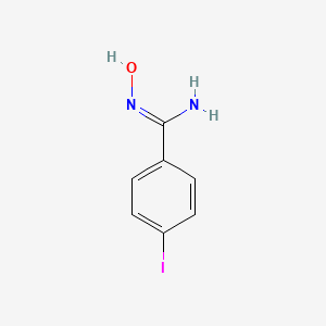 molecular formula C7H7IN2O B3253157 苯甲酰亚胺酸，N-羟基-4-碘代- CAS No. 22179-79-9