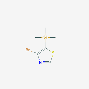 molecular formula C6H10BrNSSi B3253200 4-溴-5-三甲基甲硅烷基噻唑 CAS No. 2221812-37-7