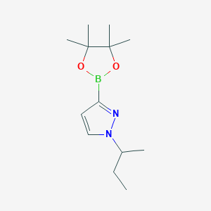 molecular formula C13H23BN2O2 B3253217 1-(sec-Butyl)-3-(4,4,5,5-tetramethyl-1,3,2-dioxaborolan-2-yl)-1H-pyrazole CAS No. 2222997-43-3
