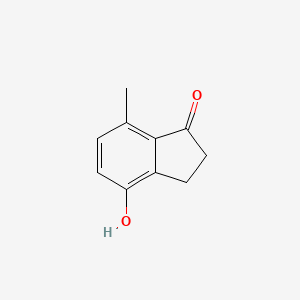 molecular formula C10H10O2 B3253230 4-羟基-7-甲基-1-茚满酮 CAS No. 22242-84-8