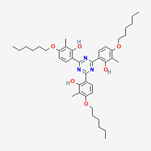 Phenol, 2,2',2''-(1,3,5-triazine-2,4,6-triyl)tris[5-(hexyloxy)-6-methyl-