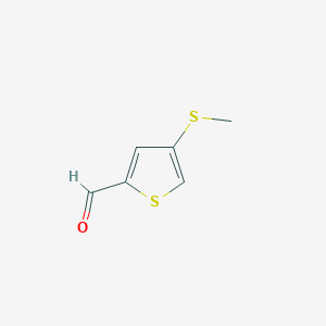 molecular formula C6H6OS2 B3253271 4-Methylthio-2-thiophenecarboxaldehyde CAS No. 222554-16-7