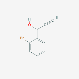 molecular formula C9H7BrO B3253284 1-(2-Bromophenyl)-2-propyn-1-ol CAS No. 222713-56-6