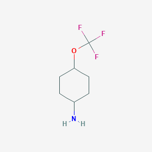 molecular formula C7H12F3NO B3253341 4-Trifluoromethoxy-cyclohexylamine CAS No. 2231674-82-9