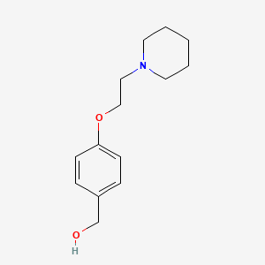 molecular formula C14H21NO2 B3253342 4-(2-Piperidinylethoxy)benzyl alcohol CAS No. 223251-13-6