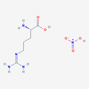 molecular formula C6H15N5O5 B3253350 L-精氨酸硝酸盐 CAS No. 223253-05-2