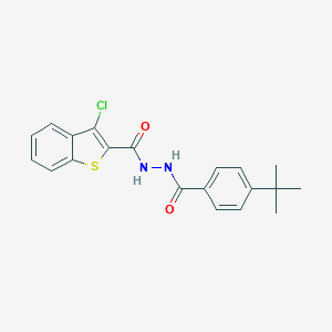 N'-(4-tert-butylbenzoyl)-3-chloro-1-benzothiophene-2-carbohydrazide