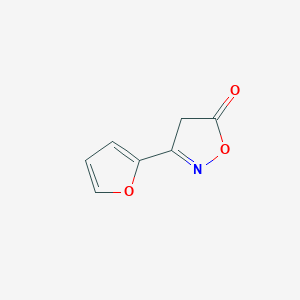 molecular formula C7H5NO3 B3253380 3-(furan-2-yl)-4H-1,2-oxazol-5-one CAS No. 22343-98-2