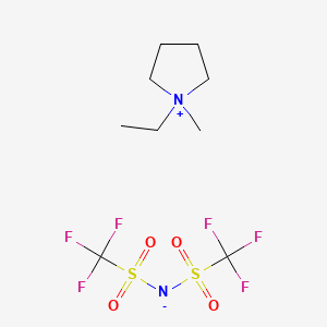 molecular formula C9H16F6N2O4S2 B3253395 1-Ethyl-1-methylpyrrolidinium bis(trifluoromethylsulfonyl)imide CAS No. 223436-99-5