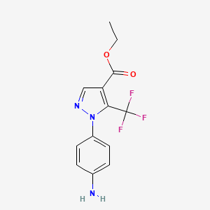 ethyl 1-(4-aminophenyl)-5-(trifluoromethyl)-1H-pyrazole-4-carboxylate