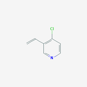 molecular formula C7H6ClN B3253418 4-氯-3-乙烯基吡啶 CAS No. 223573-95-3