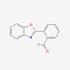 molecular formula C14H9NO2 B3253420 2-(Benzo[d]oxazol-2-yl)benzaldehyde CAS No. 223575-99-3