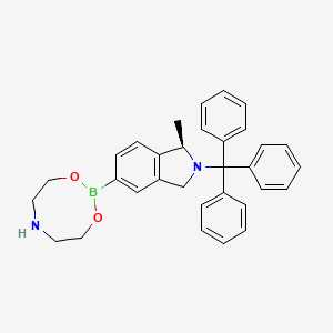 (R)-5-(1,3,6,2-Dioxazaborocan-2-YL)-1-methyl-2-tritylisoindoline