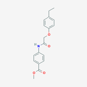 molecular formula C18H19NO4 B325346 Methyl 4-{[(4-ethylphenoxy)acetyl]amino}benzoate 