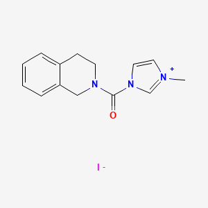 3-methyl-1-(1,2,3,4-tetrahydroisoquinoline-2-carbonyl)-1H-imidazol-3-ium iodide