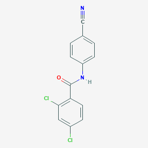 molecular formula C14H8Cl2N2O B325348 2,4-dichloro-N-(4-cyanophenyl)benzamide 