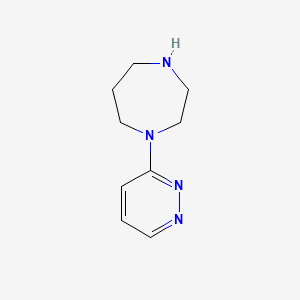 molecular formula C9H14N4 B3253484 1-(Pyridazin-3-yl)-1,4-diazepane CAS No. 223797-25-9