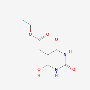 molecular formula C8H10N2O5 B3253491 Ethyl (2,4,6-trihydroxypyrimidin-5-yl)-acetate CAS No. 22384-44-7