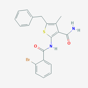 5-Benzyl-2-[(2-bromobenzoyl)amino]-4-methyl-3-thiophenecarboxamide