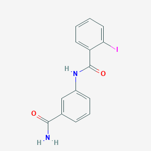 molecular formula C14H11IN2O2 B325354 N-(3-carbamoylphenyl)-2-iodobenzamide 