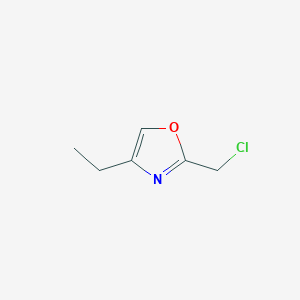 molecular formula C6H8ClNO B3253545 2-(Chloromethyl)-4-ethyl-1,3-oxazole CAS No. 224441-76-3