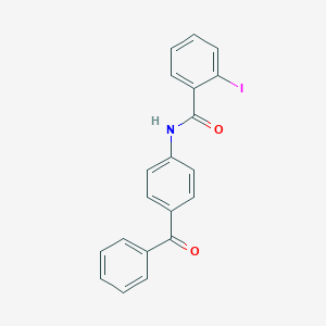 molecular formula C20H14INO2 B325356 N-(4-benzoylphenyl)-2-iodobenzamide 