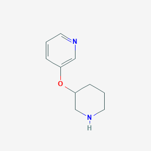 molecular formula C10H14N2O B3253582 3-(3-Piperidinyloxy)pyridine CAS No. 224818-64-8