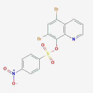 molecular formula C15H8Br2N2O5S B3253587 5,7-Dibromoquinolin-8-yl 4-nitrobenzene-1-sulfonate CAS No. 2249082-51-5