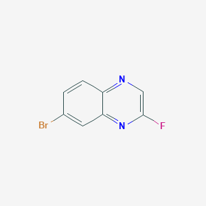 molecular formula C8H4BrFN2 B3253604 7-Bromo-2-fluoroquinoxaline CAS No. 2251-59-4