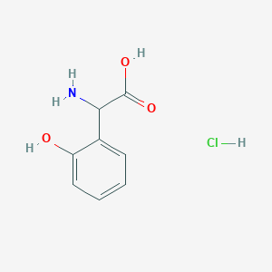 molecular formula C8H10ClNO3 B3253609 2-Amino-2-(2-hydroxyphenyl)acetic acid hydrochloride CAS No. 22511-46-2