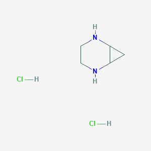 molecular formula C5H12Cl2N2 B3253650 2,5-Diazabicyclo[4.1.0]heptane dihydrochloride CAS No. 2253108-15-3