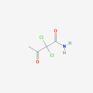 molecular formula C4H5Cl2NO2 B3253661 Butanamide, 2,2-dichloro-3-oxo- CAS No. 22543-23-3
